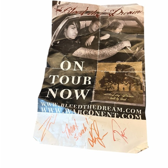 Bleed the Dream Signed Tour Poster – Rare Warcon Promo